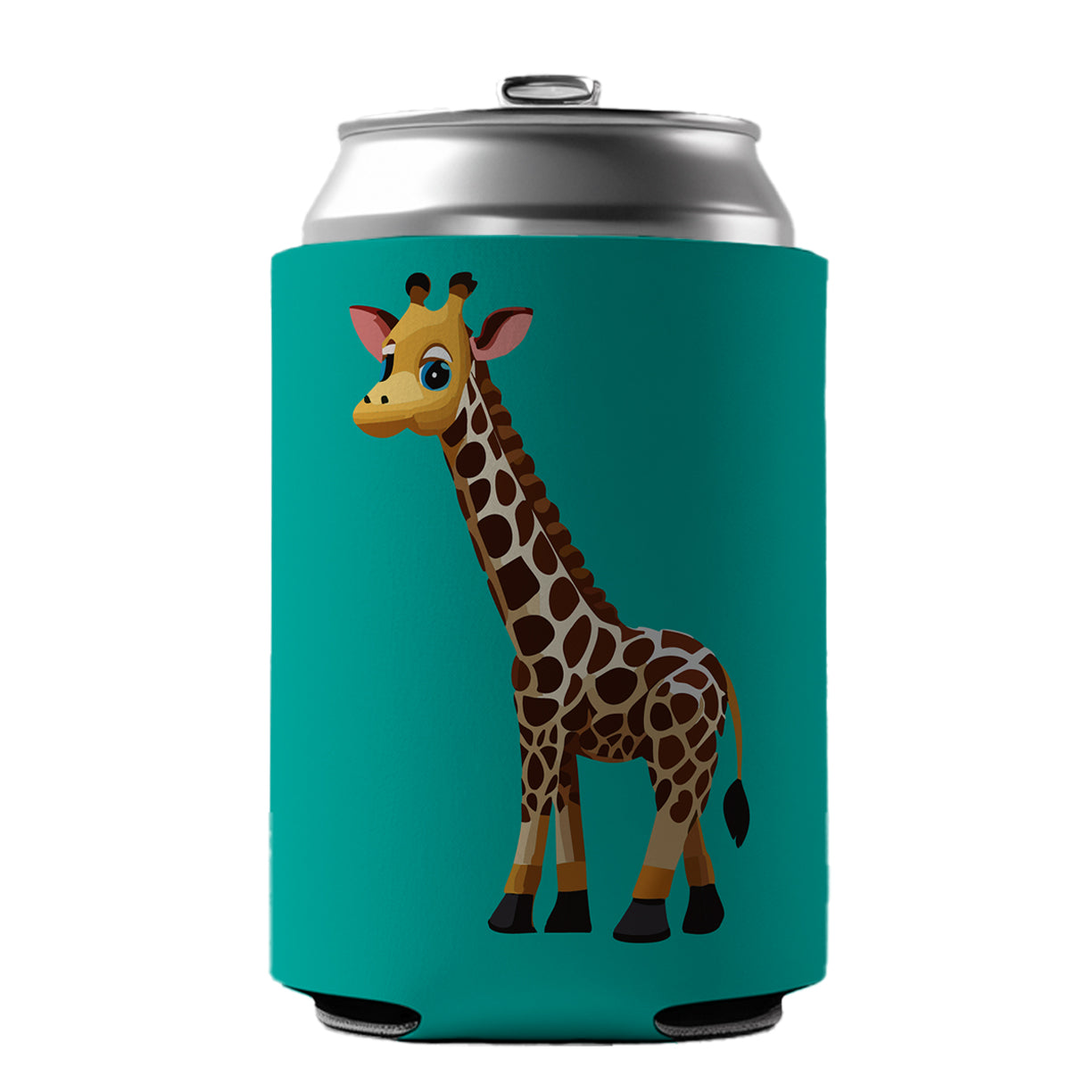 Giraffe Standing Cute Baby Can Cooler Beer Soda Drink Insulated Holder Sleeve Hugger