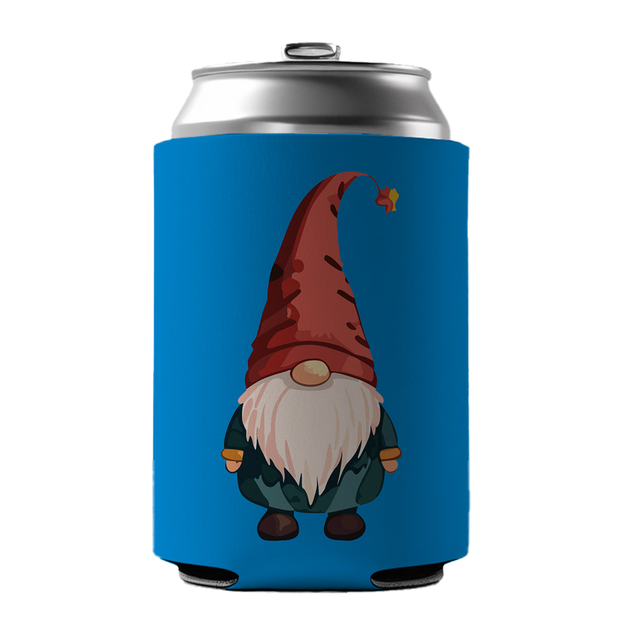 Gnome Standing Red Hat Can Cooler Beer Soda Drink Insulated Holder Sleeve Hugger