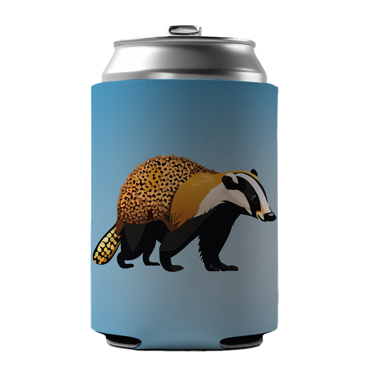 Honey Badger Walking Can Cooler Beer Soda Drink Insulated Holder Sleeve Hugger