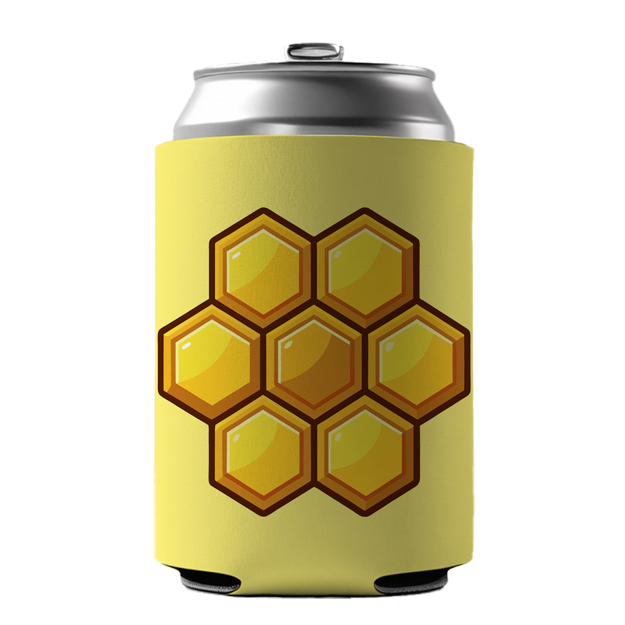 Honeycomb Elegant Can Cooler Beer Soda Drink Insulated Holder Sleeve Hugger