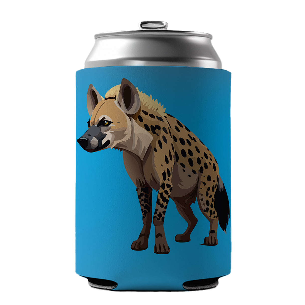 Hyena African Animal Can Cooler Beer Soda Drink Insulated Holder Sleeve Hugger