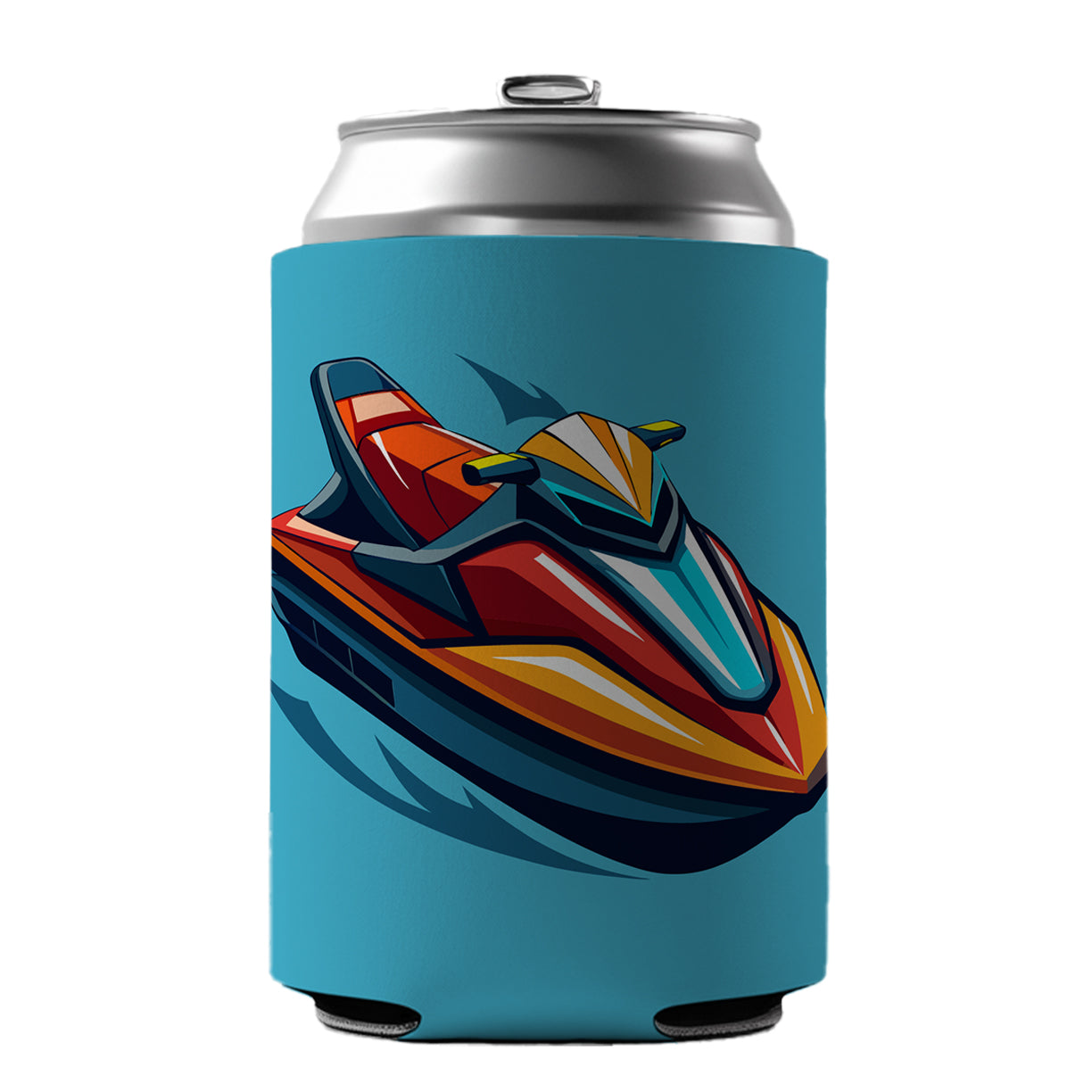 Jet Ski Water Sport Can Cooler Beer Soda Drink Insulated Holder Sleeve Hugger
