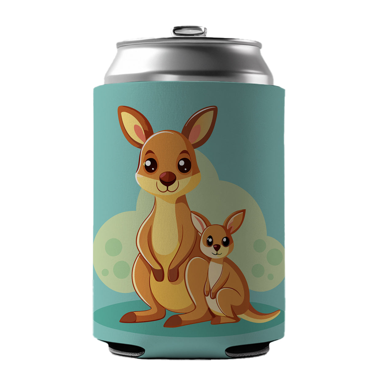 Kangaroo Mom and Baby Can Cooler Beer Soda Drink Insulated Holder Sleeve Hugger