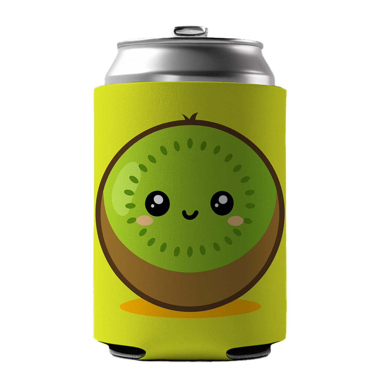 Kiwi Cute Happy Fruit Can Cooler Beer Soda Drink Insulated Holder Sleeve Hugger