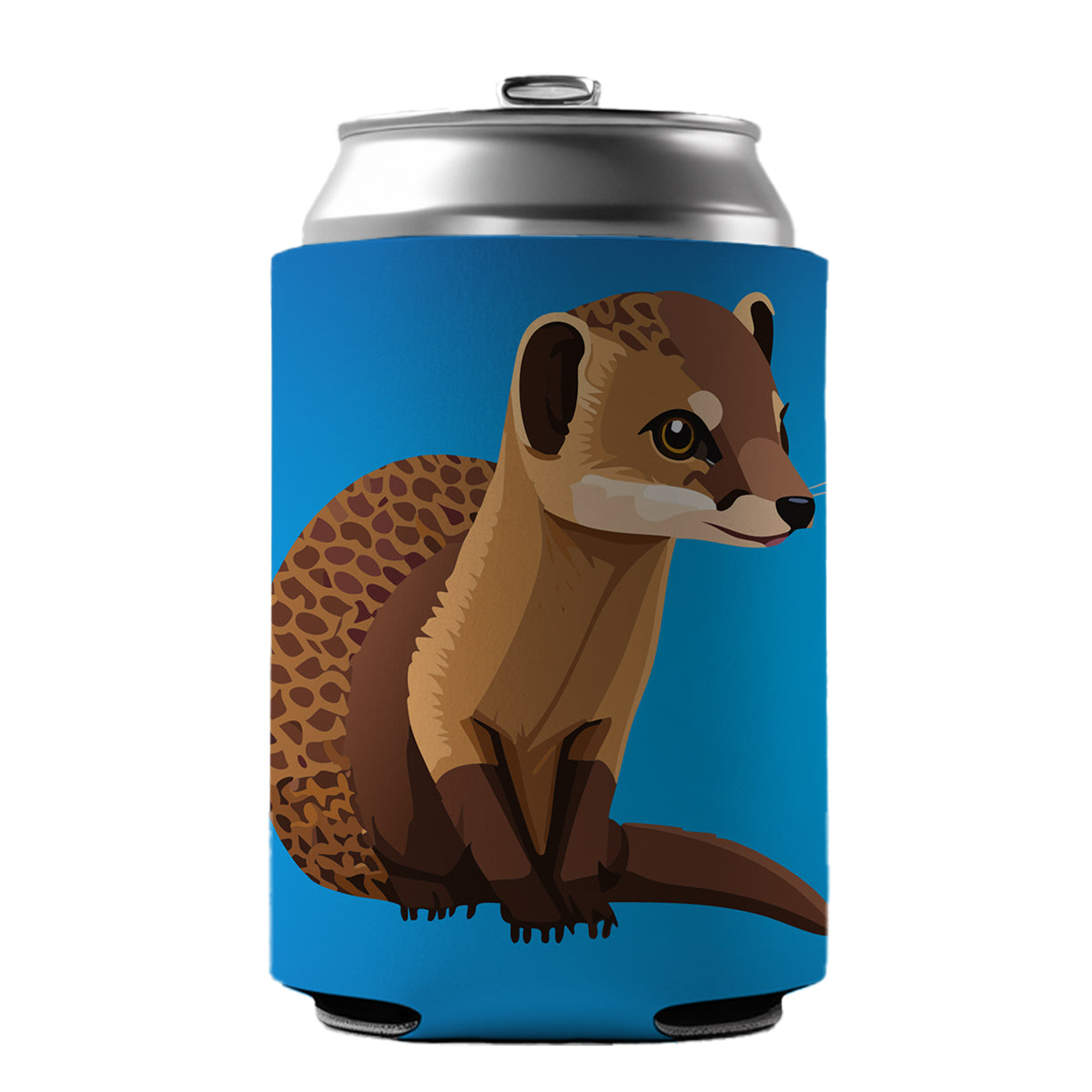 Mongoose Animal Can Cooler Beer Soda Drink Insulated Holder Sleeve Hugger