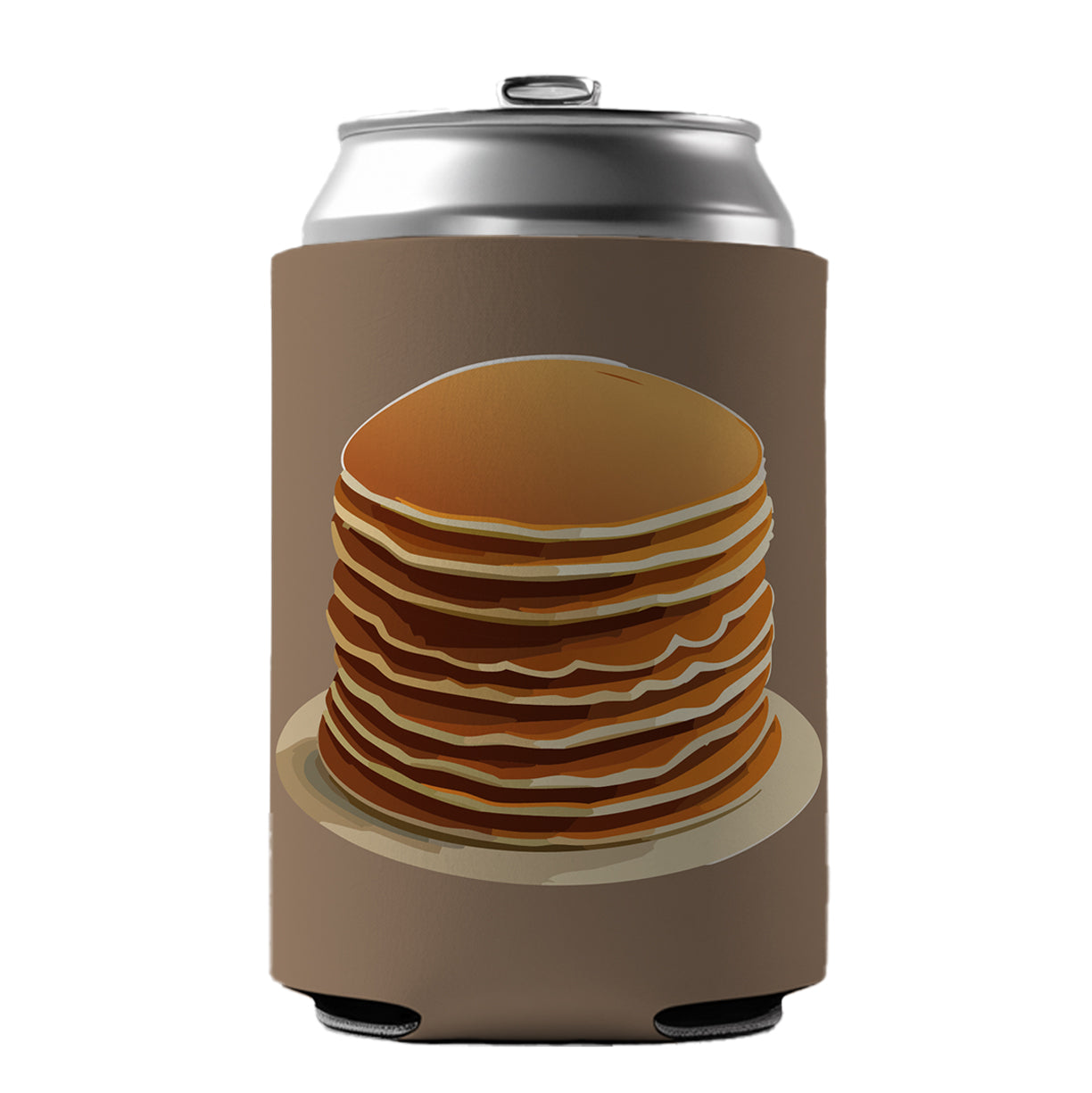 Pancakes Stack Breakfast Brunch Food Can Cooler Beer Soda Drink Insulated Holder Sleeve Hugger