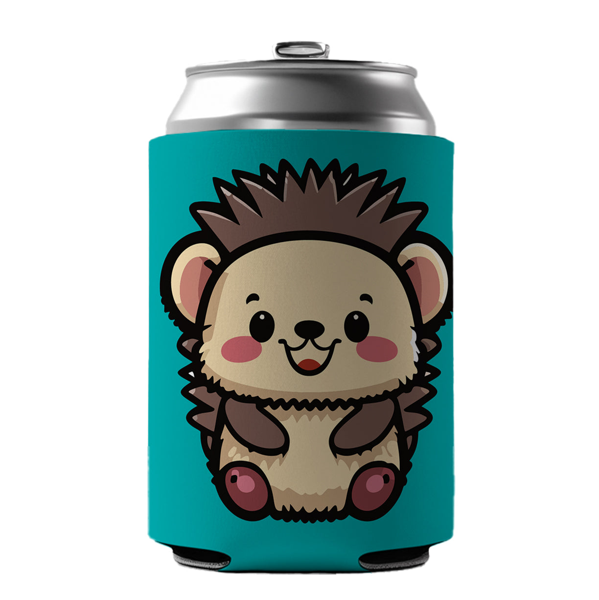 Porcupine Smiling Baby Can Cooler Beer Soda Drink Insulated Holder Sleeve Hugger