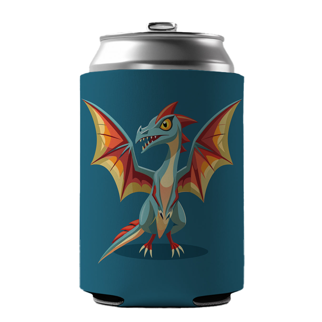 Pterodactyl Dinosaur Can Cooler Beer Soda Drink Insulated Holder Sleeve Hugger