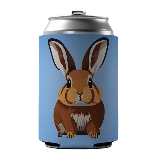 Rabbit Bunny Sweet Woodland Animal Can Cooler Beer Soda Drink Insulated Holder Sleeve Hugger