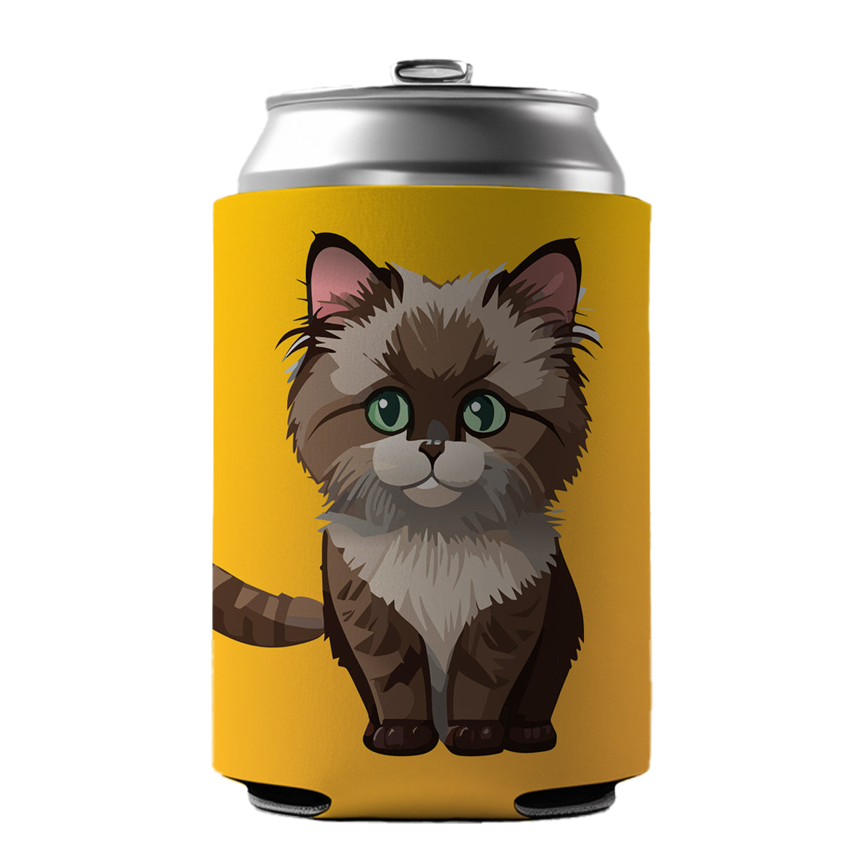 Ragdoll Cat Kitten Can Cooler Beer Soda Drink Insulated Holder Sleeve Hugger