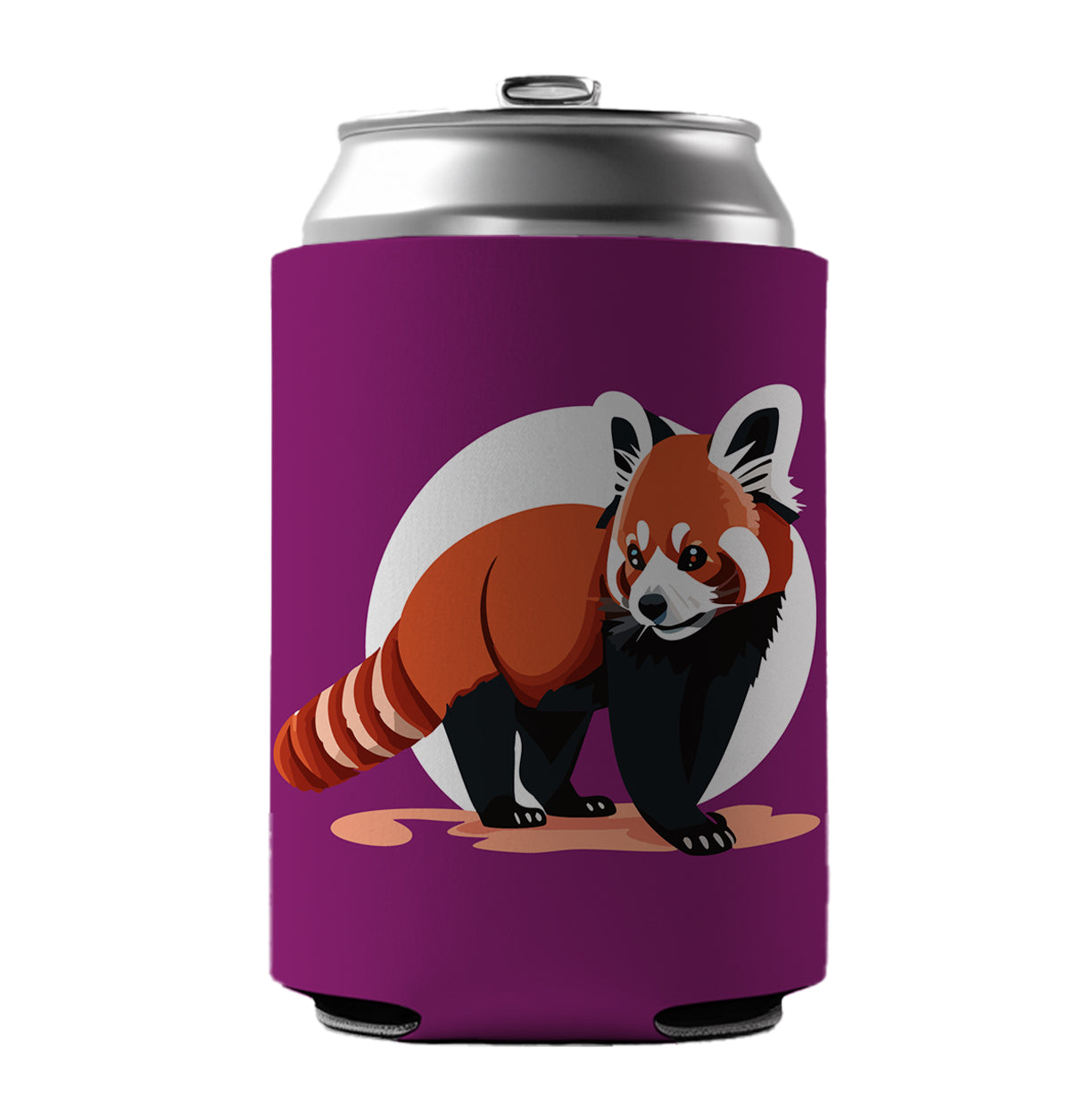 Red Panda Standing Can Cooler Beer Soda Drink Insulated Holder Sleeve Hugger