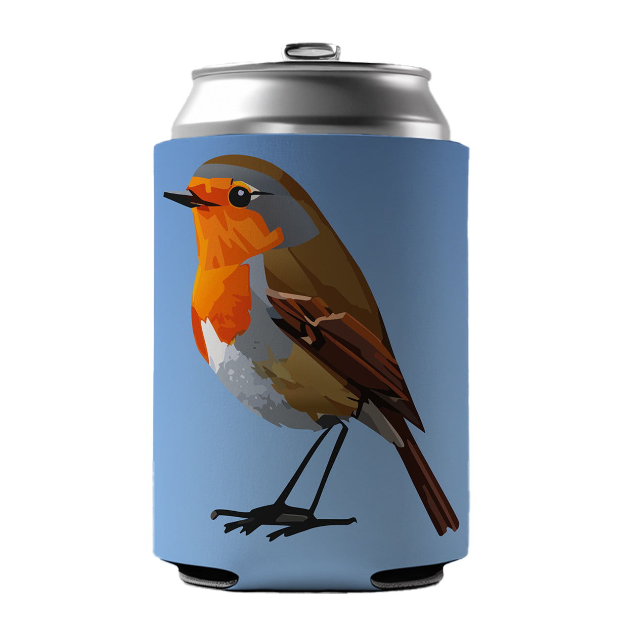 Robin Bird Can Cooler Beer Soda Drink Insulated Holder Sleeve Hugger