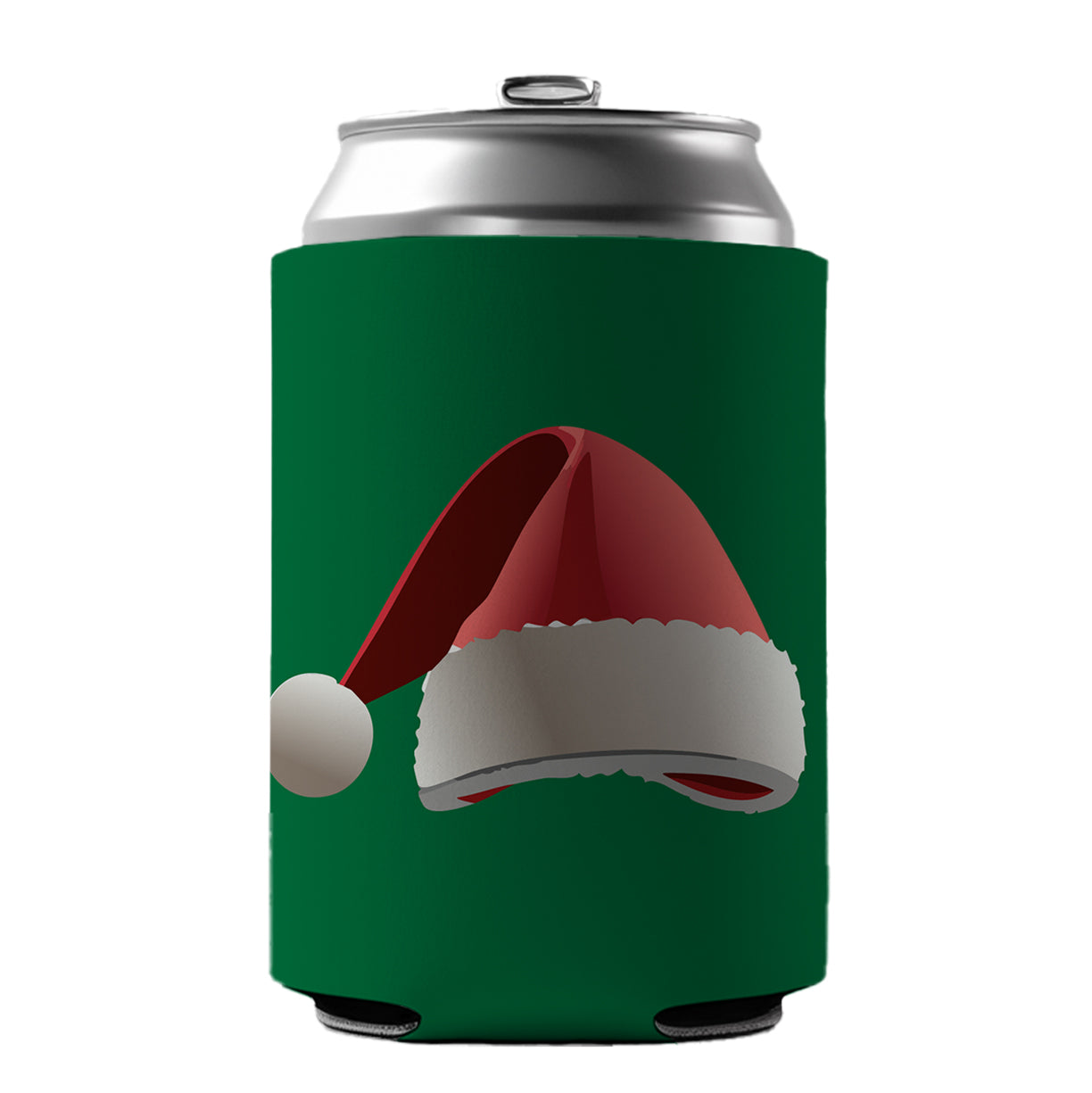 Santa Hat Christmas Can Cooler Beer Soda Drink Insulated Holder Sleeve Hugger