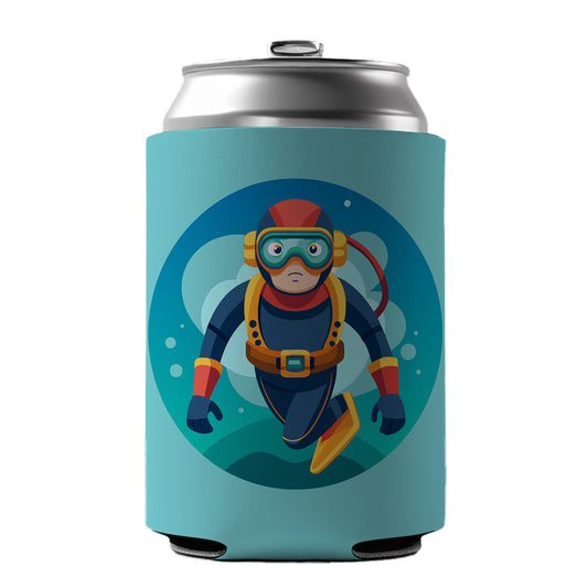 Scuba Diver Diving Can Cooler Beer Soda Drink Insulated Holder Sleeve Hugger