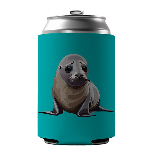 Seal Ocean Animal Cute Can Cooler Beer Soda Drink Insulated Holder Sleeve Hugger
