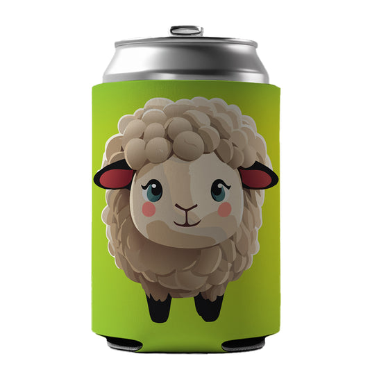 Sheep Chibi Standing Can Cooler Beer Soda Drink Insulated Holder Sleeve Hugger