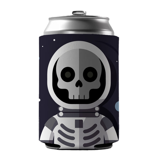 Skeleton in Space Suit Astronaut Can Cooler Beer Soda Drink Insulated Holder Sleeve Hugger