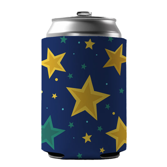Stars Scattered Background Can Cooler Beer Soda Drink Insulated Holder Sleeve Hugger