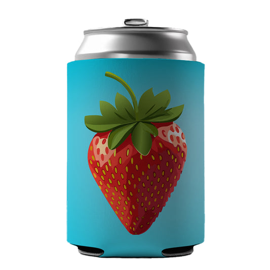 Strawberry Fruit Can Cooler Beer Soda Drink Insulated Holder Sleeve Hugger