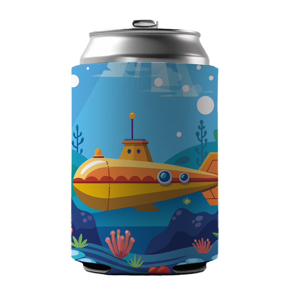 Submarine Under Water Can Cooler Beer Soda Drink Insulated Holder Sleeve Hugger