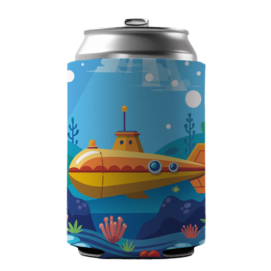 Submarine Under Water Can Cooler Beer Soda Drink Insulated Holder Sleeve Hugger