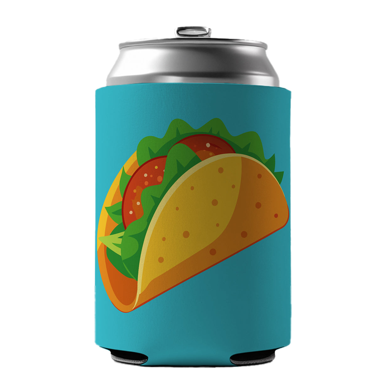 Taco Crispy Mexican Food Can Cooler Beer Soda Drink Insulated Holder Sleeve Hugger