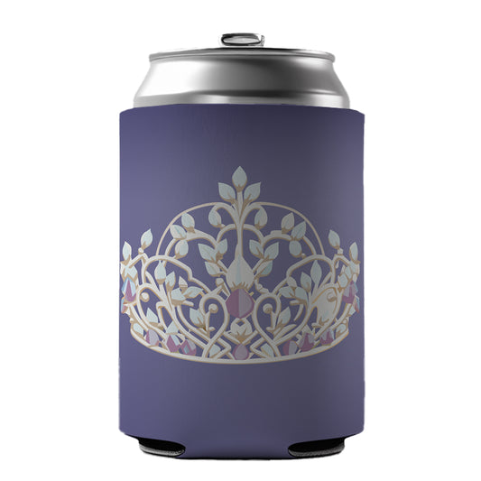 Tiara Princess Queen Royalty Can Cooler Beer Soda Drink Insulated Holder Sleeve Hugger