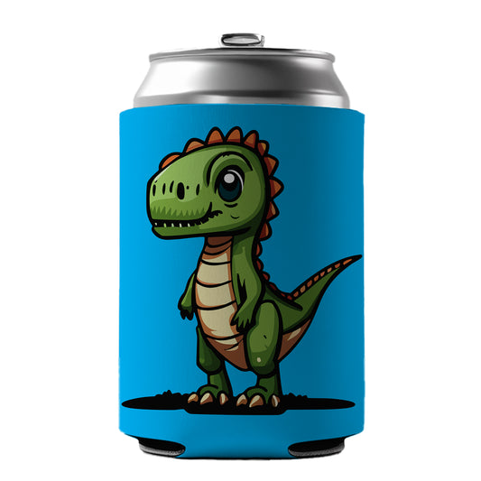 T-Rex Tyrannosaurus Dinosaur Cute Can Cooler Beer Soda Drink Insulated Holder Sleeve Hugger