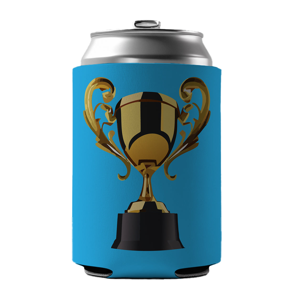 Trophy Award Can Cooler Beer Soda Drink Insulated Holder Sleeve Hugger