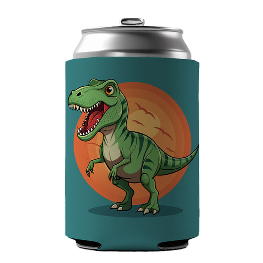 Tyrannosaurus T-Rex Dinosaur Can Cooler Beer Soda Drink Insulated Holder Sleeve Hugger