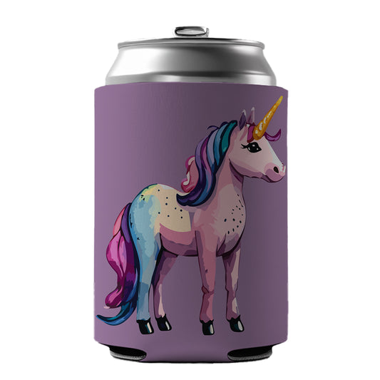 Unicorn Standing Colorful Can Cooler Beer Soda Drink Insulated Holder Sleeve Hugger