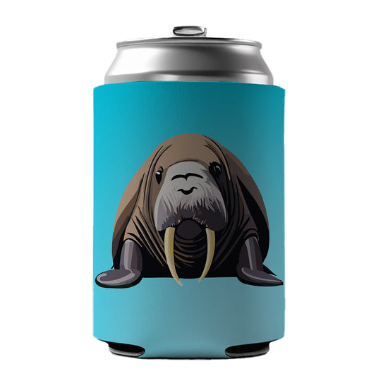 Walrus Sea Ocean Animal Can Cooler Beer Soda Drink Insulated Holder Sleeve Hugger
