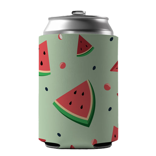Watermelon Scattered Fruit Can Cooler Beer Soda Drink Insulated Holder Sleeve Hugger