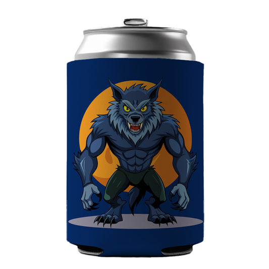 Werewolf Scary Can Cooler Beer Soda Drink Insulated Holder Sleeve Hugger