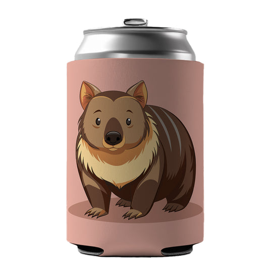Wombat Australian Animal Cute Can Cooler Beer Soda Drink Insulated Holder Sleeve Hugger
