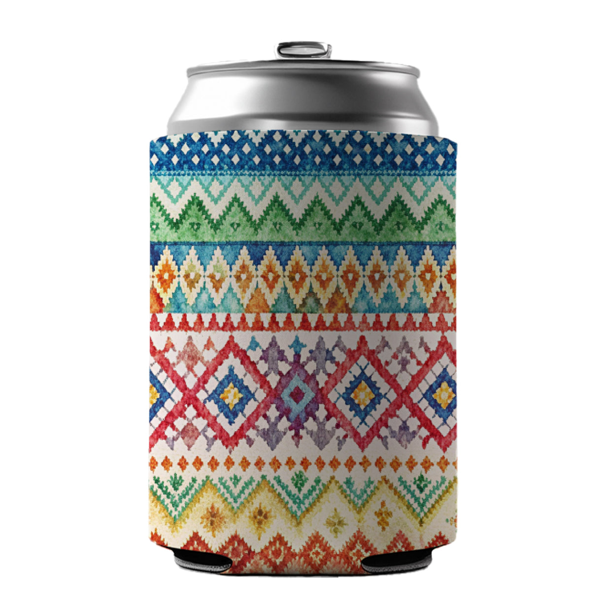 Fair Isle Knitting Sweater Can Cooler Beer Soda Drink Insulated Holder Sleeve Hugger