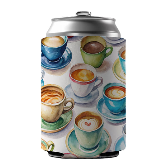 Bunch Of Coffee Cups Can Cooler Beer Soda Drink Insulated Holder Sleeve Hugger