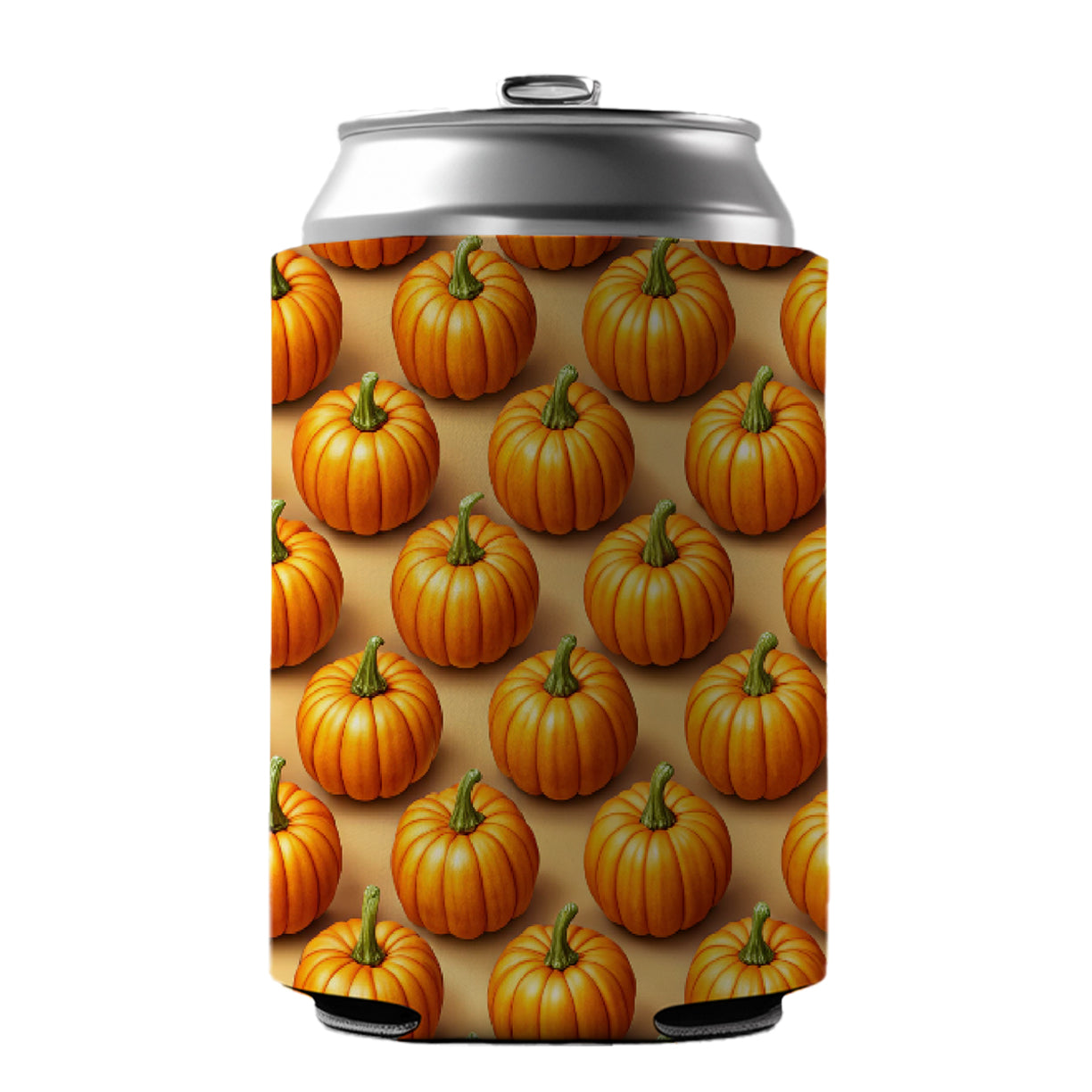 Bunch Of Pumpkins Fall Autumn Halloween Can Cooler Beer Soda Drink Insulated Holder Sleeve Hugger