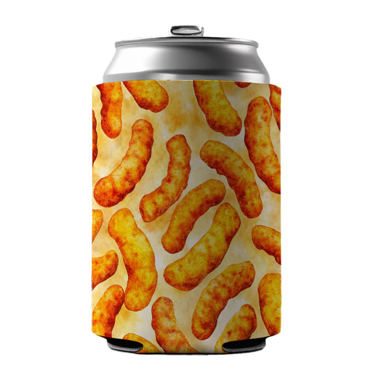 Cheese Curls Puffs Snacks Can Cooler Beer Soda Drink Insulated Holder Sleeve Hugger