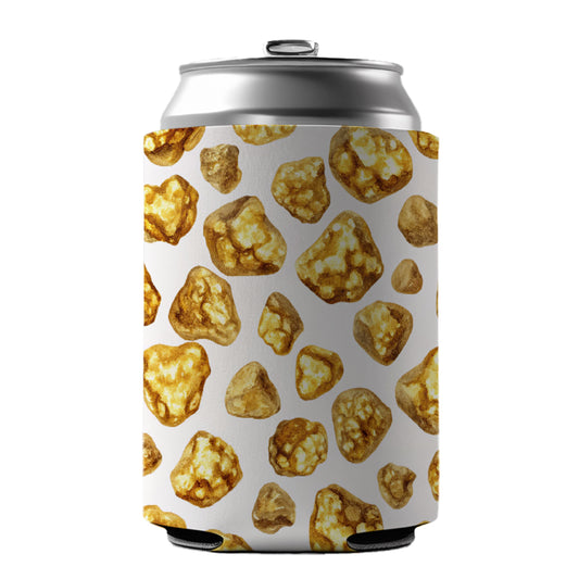 Gold Nuggets Pattern Watercolor Can Cooler Beer Soda Drink Insulated Holder Sleeve Hugger
