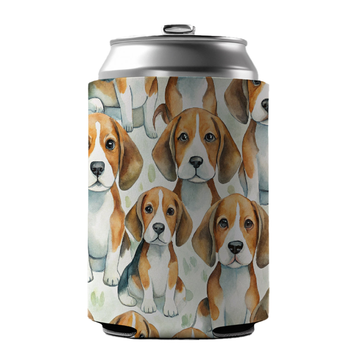 Lots Of Beagles Dogs Cute Can Cooler Beer Soda Drink Insulated Holder Sleeve Hugger
