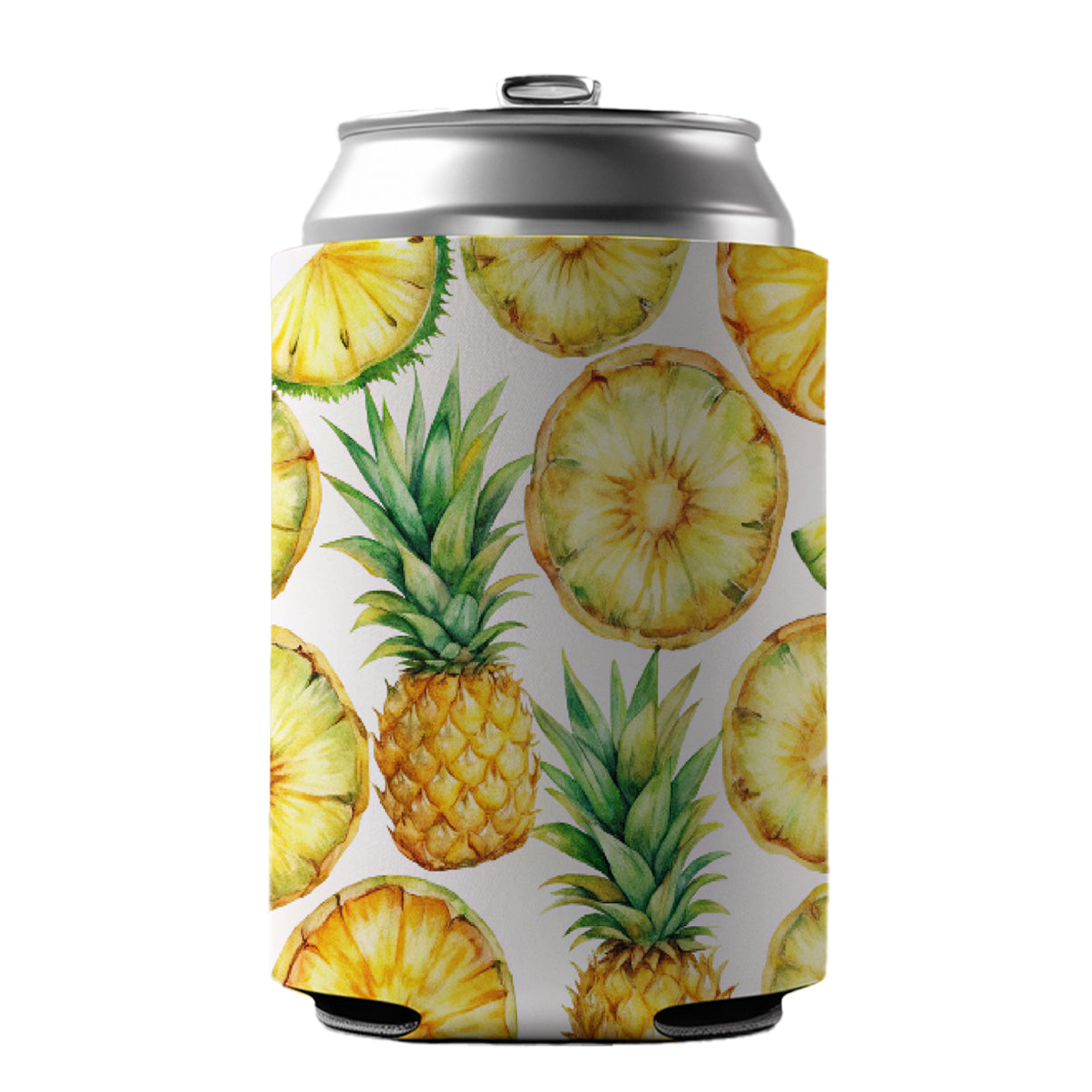 Pineapple Slices Fruit Can Cooler Beer Soda Drink Insulated Holder Sleeve Hugger