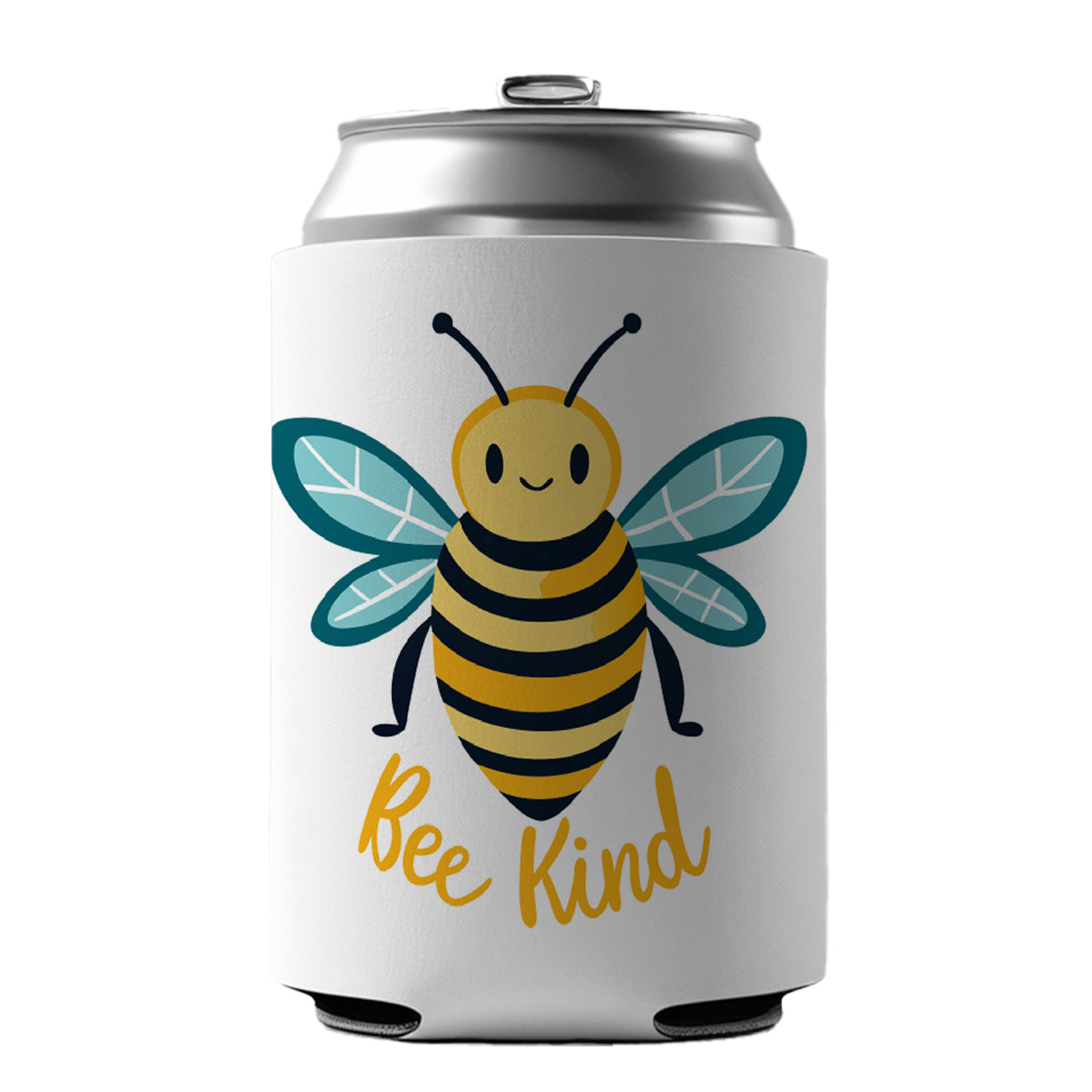 Bee Be Kind Cute Sweet Can Cooler Beer Soda Drink Insulated Holder Sleeve Hugger