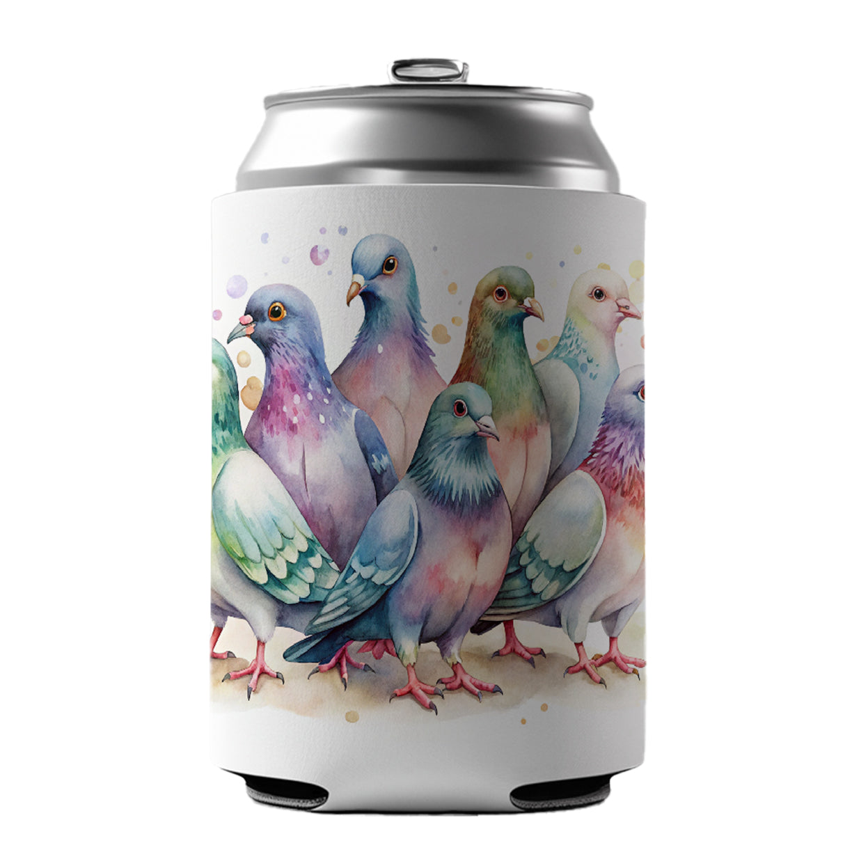 Lots Of Sweet Pigeons Can Cooler Beer Soda Drink Insulated Holder Sleeve Hugger