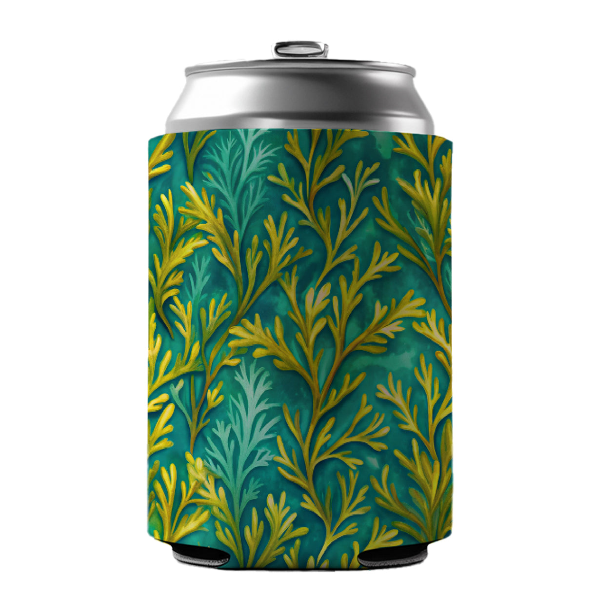 Seaweed Pattern Can Cooler Beer Soda Drink Insulated Holder Sleeve Hugger