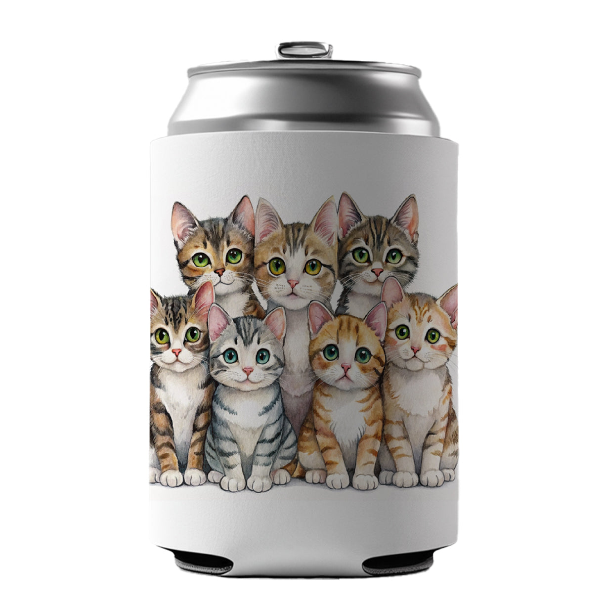 Sweet American Wirehair Cats Can Cooler Beer Soda Drink Insulated Holder Sleeve Hugger