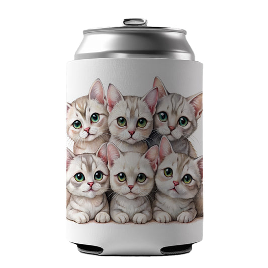 Sweet Burmilla Cats Can Cooler Beer Soda Drink Insulated Holder Sleeve Hugger