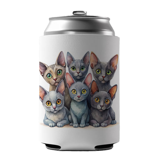 Sweet Korat Cats Can Cooler Beer Soda Drink Insulated Holder Sleeve Hugger