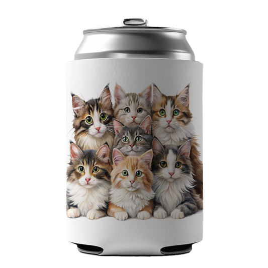 Sweet Norwegian Forest Cats Can Cooler Beer Soda Drink Insulated Holder Sleeve Hugger
