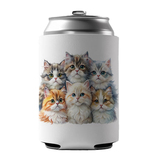 Sweet Persian Cats Can Cooler Beer Soda Drink Insulated Holder Sleeve Hugger